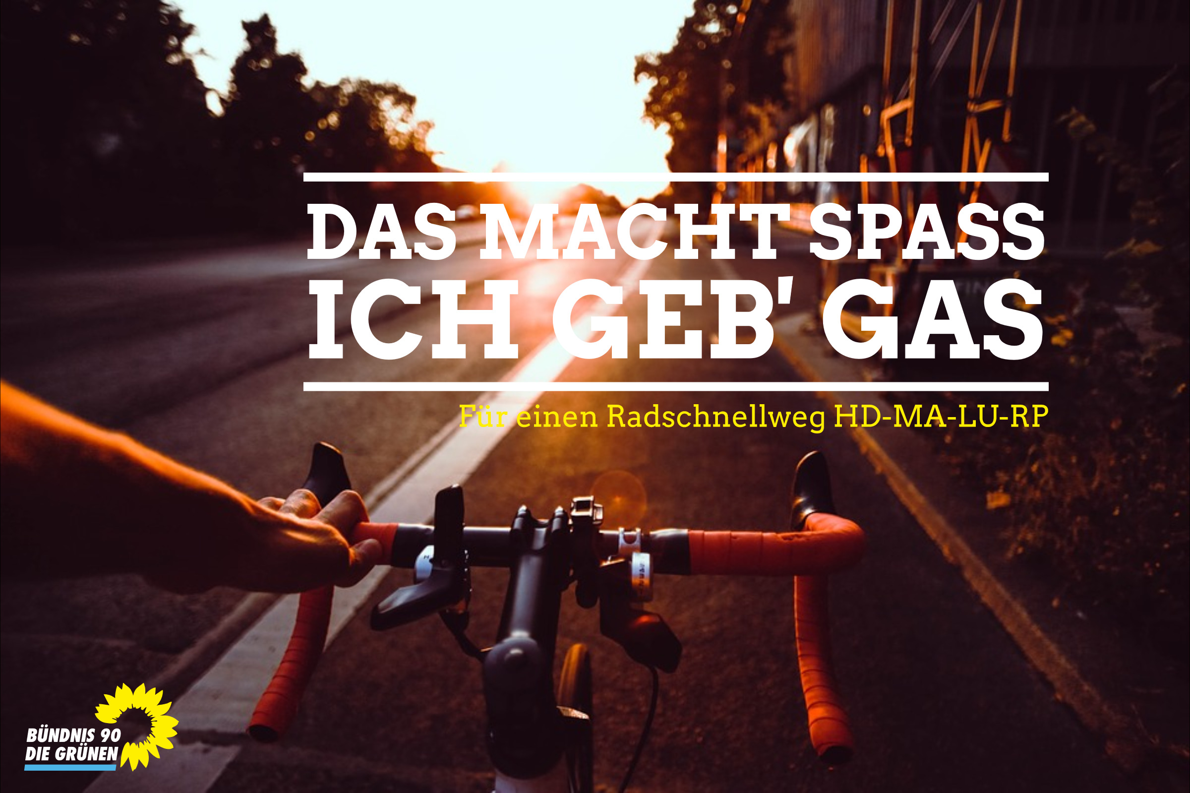 Radfahren – das macht Spaß, ich geb Gas